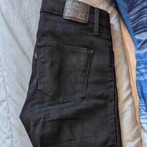 Levi’s 720 High Rise Super Skinny Jeans – Black – W27 L30